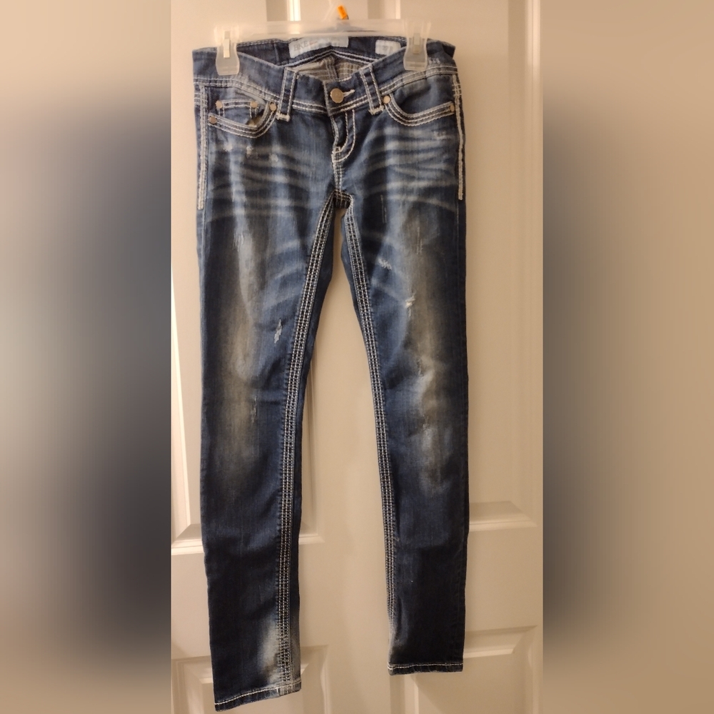 Distressed Women's Blue Jeans BKE